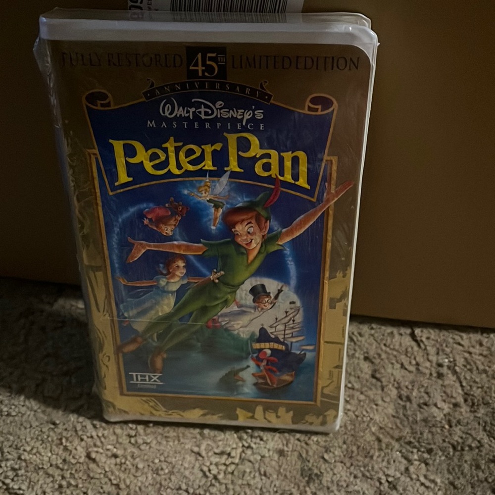 Peter Pan 45th anniversary vhs tape